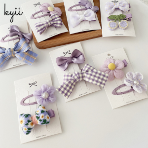 KYII Children girl Bow hair clips Korean baby princess Hair accessories 102a003
