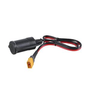 50/150cm XT60 Male Connector to Car Charger Female Port Adapter Cable 30A Car Outlet Cord with Dust Protections