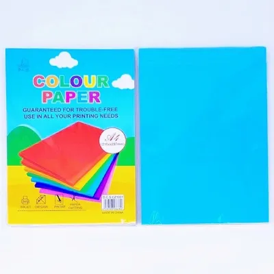 A4 COLOR PAPER 100sheets (210X297mm) Assorted color Art paper