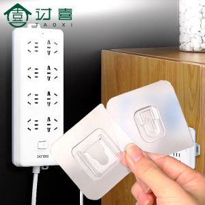 Creative Transparent Adhesive Hooks: Nail-free No Drilling Patch Buckle Design Multi-functional Fixer