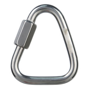 FOUNDTWO Dụng cụ leo núi đá Khóa vít Leo núi Móc khóa Clip chụp Khóa leo núi Carabiner tam giác Khóa kết nối an toàn Móc nhanh