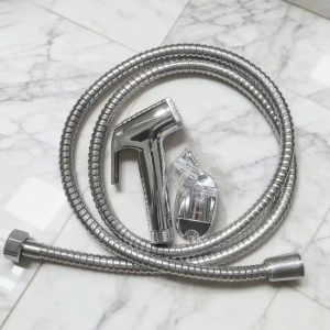Stainless Steel Bidet Spray Gun Set Toilet Bidet Sprayer Set Black Heavy-Duty with Hose