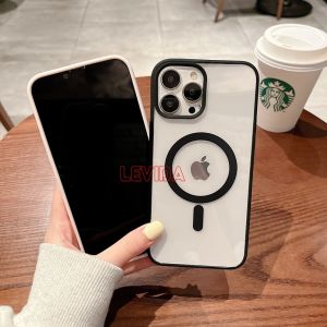 For Magsafe Magnetic Transparent Dove Black Edisi Wireless Charge Case MAG-06 For iPhone 15 15 Plus 15 Pro 15 Pro Max Iphone 16 16E 16 Plus 16 Pro 16 Pro Max