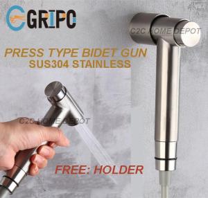 GRIPO SUS304 Stainless Press Type Bidet Spray Bidet Gun Bidet Spout GP0134PG