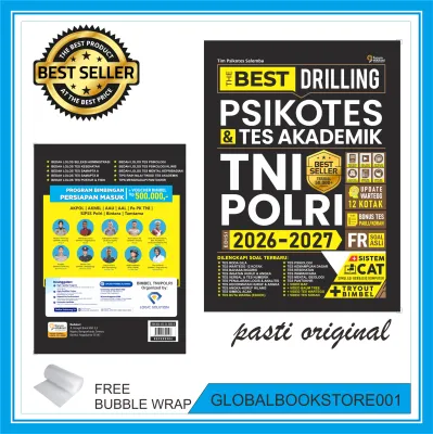 BUKU THE BEST DRILLING PSIKOTES & TES AKADEMIK TNI POLRI 2026-2027