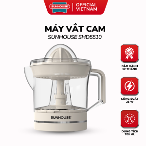 Máy Vắt Cam Sunhouse SHD5510 - Dung Tích 700ML Công Suất 25W - Bảo Hành 12 Tháng