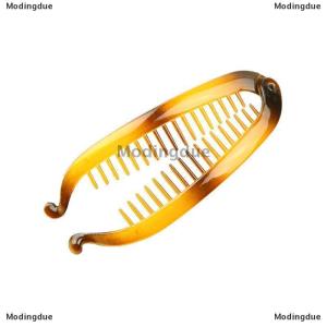 [COD] Modingdue Fashion Fish Shape Hair Claw Solid Color Simple Banana Hair Clips For Women Girls Wave Combs Hairpin Braide Clamp Clips