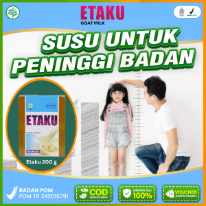 Susu Peninggi Badan Herbal Tinggi Kalsium Bagus untuk Anak Dewasa pria wanita Obat Herbal Etaku