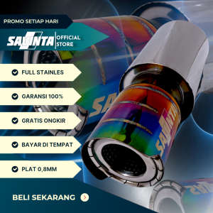Savinta Knalpot Mobil GTSv6 Full Stainles 08mm Ngebas Adem Empuk