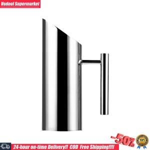 [Vodool] 1/2L Kitchen Cold Wine Pitcher Stainless Steel Wine Divider Container Cold Water Kettle Ice Cold Freeze Water Pot Kettle