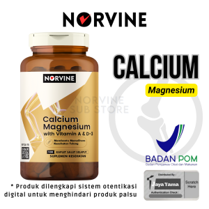 CALCIUM MAGNESIUM WITH VITAMIN A & D3 NORVINE USA - 100 CAPLETS