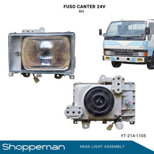 FUSO MITSUBISHI CANTER HEADLIGHT HEAD LAMP ASSEMBLY 24VOLTS RH LH YT-214-1105 GS-B-054