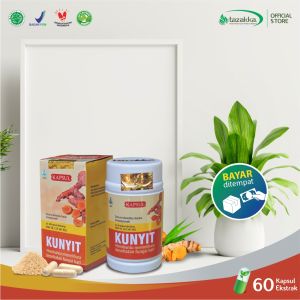 Kapsul Ekstrak Kunyit Obat Asam Lambung Herbal Pereda Nyeri Haid