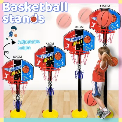 Childrens Basketball Stand Kids Mini Basketball Hoop Stand Full Set Adjustable Hoop Board Children Toys Sports Toy