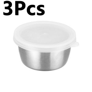 【On Sale】Nước Sốt cup thép không gỉ salad cốc có nắp gia vị lưu trữ hộp