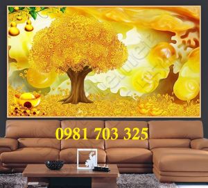 Tranh gạch 3d tài lộc đẹp