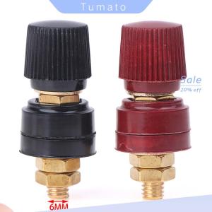 Tumato 6mm 8mm Replacement Brass Stud Premium Remote Battery Power Junction Post Connectors Terminals Kit Auto Accessories