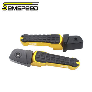 SEMSPEED Motorcycle Foldable Rear Foot Pegs Footrests For Yamaha NVX Aerox V2 V3 SP Turbo 2021-2026