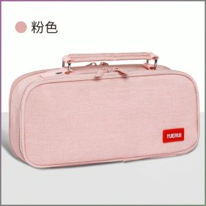 กระเป๋าเอกสาร ซิปเรียบ ช่องปากกาถุงปากกา กล่องเครื่องเขียน กันน้ำ ทนต่อสิ่งสกปรก ความจุขนาดใหญ่