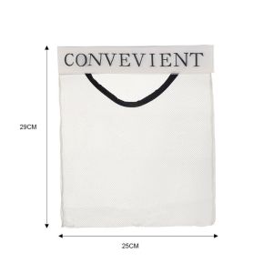 เครื่องมือจัดเก็บถุงใส่ขยะความจุขนาดใหญ่ติดผนังกระเป๋าตาข่ายที่แขวนเก็บของอเนกประสงค์แบบยืดหยุ่นใช้ซ้ำได้