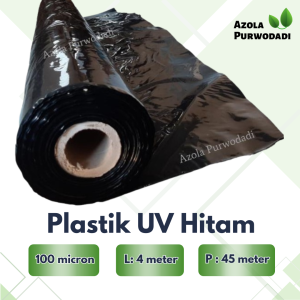 Plastik UV Hitam 100 micron 4 x 45 meter Untuk Kolam/Tambak