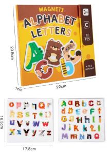 Magnetic Alphabet Letter ABC Letter Cognition Magnet Book Busy Book Magnetic Puzzle Book Educational Toys for Kids