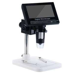 [🌷Local delivery🌷]TOMLOV LCD Digital Microscope4.3 inch FHD 1080P Portable Microscope 500X/1000X Magnification Camera Lens 2.0MP Video Recorder with 32GB Storage Card8 Adjustable LED Lights