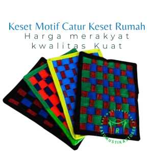 Keset Lantai Karpet Anyam Kamar Mandi Antislip Murah / Keset Catur