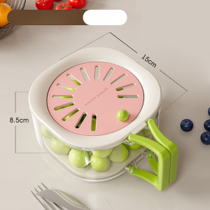 Dishwasher Basket Organize Cleaning Utensils Hidden Filtration Vegetable Basket One Push to Open Easily