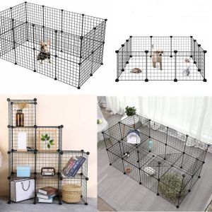 Pagar Kandang DIY simple anjing kucing kelinci Mini Kecil Pagar Hewan Model Susun Konektor