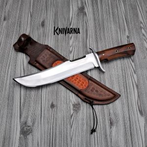 Pisau Survival Rambo Baja Full Tang Polish Miror