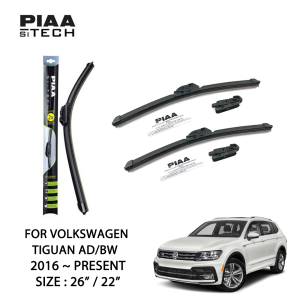 Volkswagen Tiguan AD/BW PIAA Si-Tech Silicone Wiper (26" / 22")