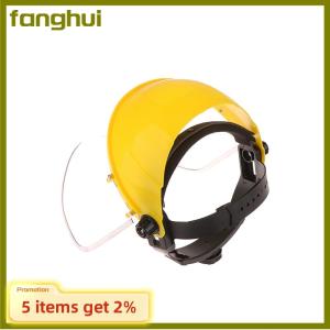 fanghui Transparent Full Face Shield Safety PC Head-mounted Eye Screen Hat Eye Protection Face Mask Motorcycle Face Mask Equipments