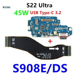 45W Fast USB Charger Board Dock Connector Charging Port Motherboard Flex Cable For Samsung Galaxy S22 Ultra SM-S908B S908U S908E