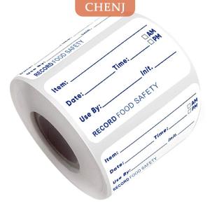 [COD] CHENJ สติกเกอร์ติดห้องครัวติดตู้เย็น500ชิ้น ม้วนฉลากบอกวันที่เก็บอาหาร