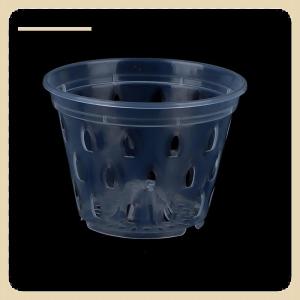 [COD] 1Pc Flowerpot Garden Planter Drainage Pots with Holes Transparent Orchid Baskets Plastic Breathable Flower Pots Accessories