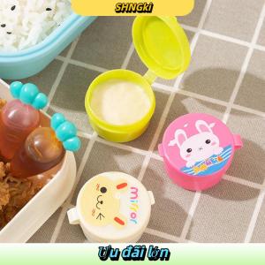 SHNGki 1 3 4pcs Mini Gia vị nước sốt chai xách tay Ketchup chai Salad Dressing container cho Bento Hộp Ăn Trưa phụ kiện nhà bếp
