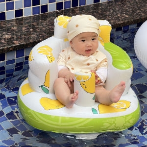 Multifunctional Cute Inflatable Sofa Baby Chair Seat Inflatable Baby Bath Toys eating Chair Feeding