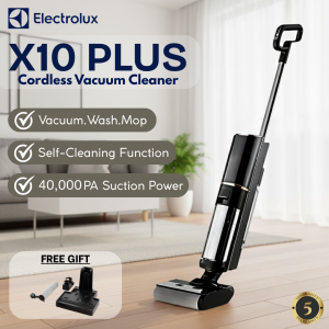 [HOT 2026] ELECTROLUX X10 PLUS Wet and Dry Vacuum เครื่องดูดฝุ่นถูพื้น เส้นผมพันกันเป็น 0 ล้างด้วยน้ำร้อน 90℃