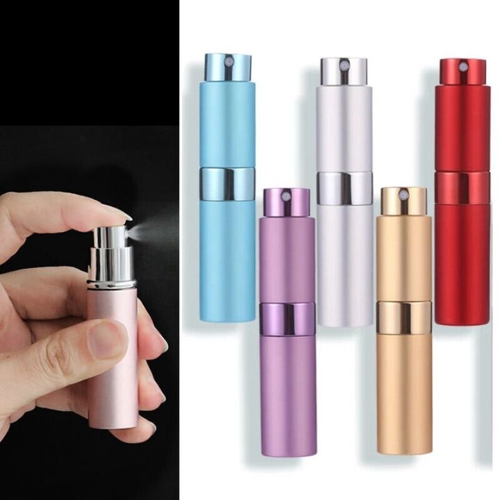 8ml Portable Mini Perfume Atomizer，Refillable Empty Small Spray Bottle for  Travel, Twist Tpye Pocket Cologne Sprayer
