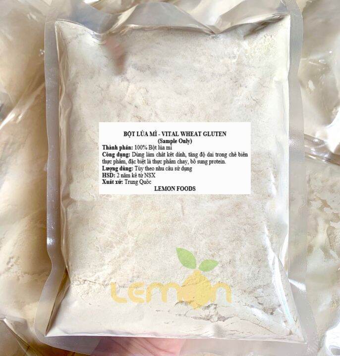 1Kg Bột mì căn - Bột Vital Wheat Gluten - Bột lúa mì làm đồ chay, giò chả, bò viên