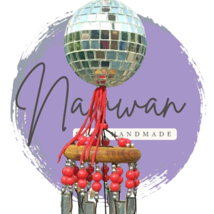 โมบายลูกแก้วลูกปัดสีล้วน(เลือกสีลูกปัดได้) โมบายแขวนตกแต่งบ้าน เสริมสิริมงคล ประดับบ้านและสวน