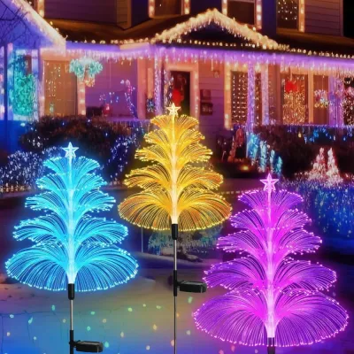 TIRRALIRRA 1/2/3/5 Layer Solar Jellyfish Lamp Waterproof Colorful Fiber Optic Lamp Night Light High Quality Outdoor Solar Light Outdoor