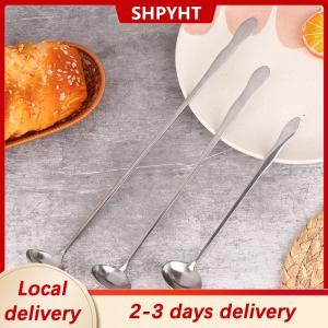 [COD] Ship within 24 hours 1Pc Stainless Steel Long Handle Stir Spoon Creative Ice Cream Dessert Scoop Cocktail Coffee Tea Mixing Spoon Flatware
