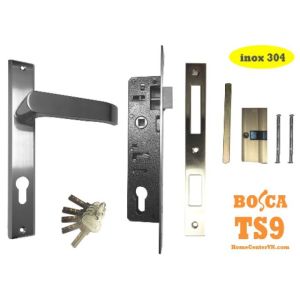 KHOÁ TAY GẠT BOSCA INOX 304 DÙNG CHO CỬA SẮT ĐỐ 3X6 sắt đố 4x4 NHÔM HỆ 700