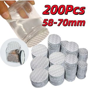 【200Pcs】Press Seal Cap Liners Foam Safety Tamper Seals Jar Bottle 58-82mm Size
