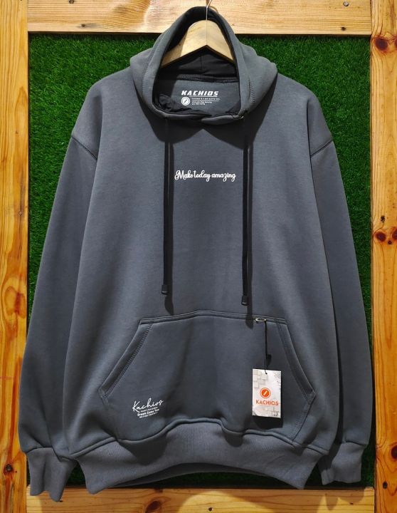 Hoodie Premium Sweater Hoodie Pria Distro Kachios Hitam Cooton - Main Image