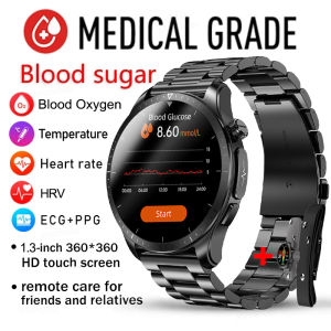 2025 X1AOM1 New Blood Sugar Smartwatch 1.39 -inch 360*360 HD Touch Large Screen ECG Smart Watch Monitoring Non-invasive Blood Glucose