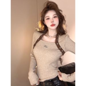 BL20752 Styles Curve Neck Longsleeve Top