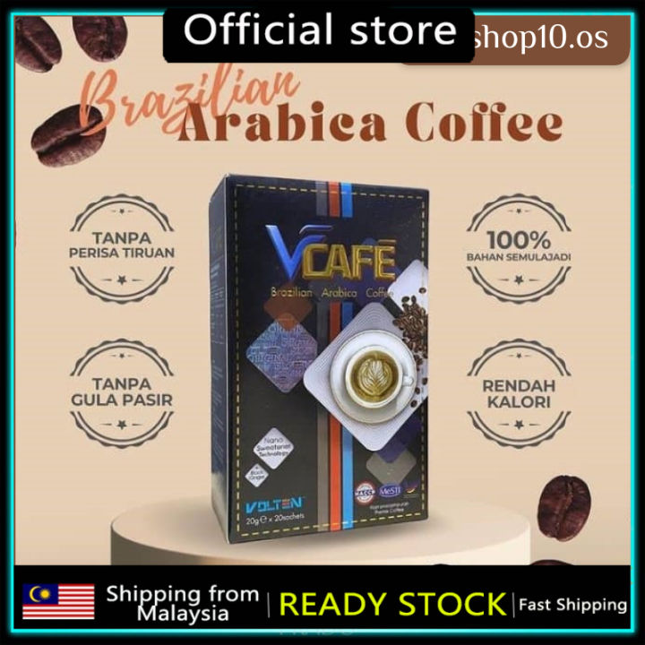HALAL Volten Vcafe Brazilian Arabica Coffee (20 Sachets/Box) Premium
